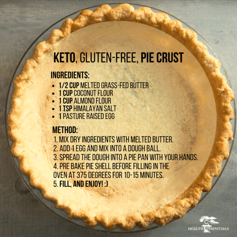 Keto And Gluten Free Pie Crust Recipe Health Essentials