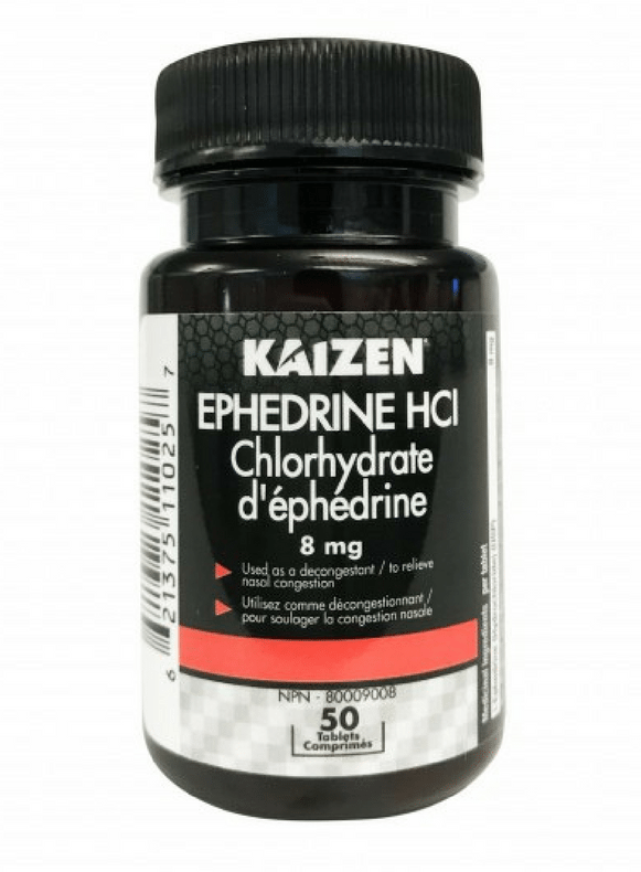 Kaizen Ephedrine HCl 8mg 50 tabs | My Health Essentials