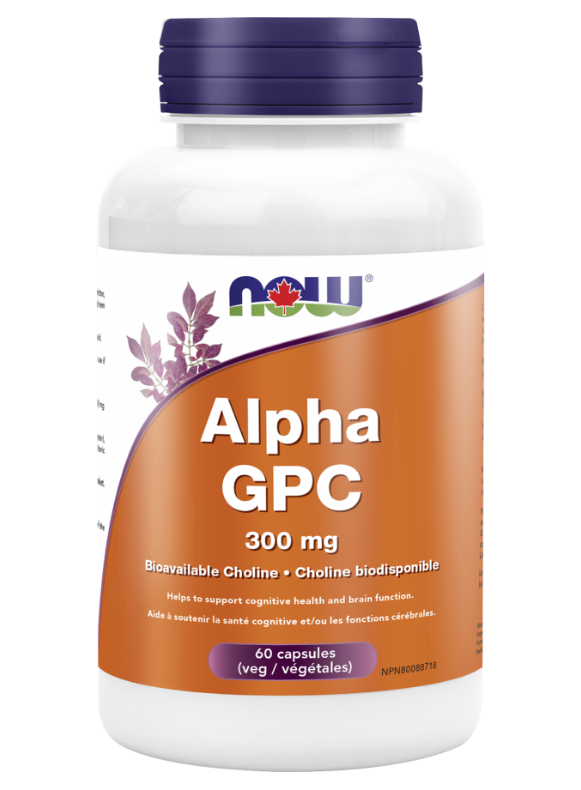 NOW Alpha GPC 300mg - Health Essentials