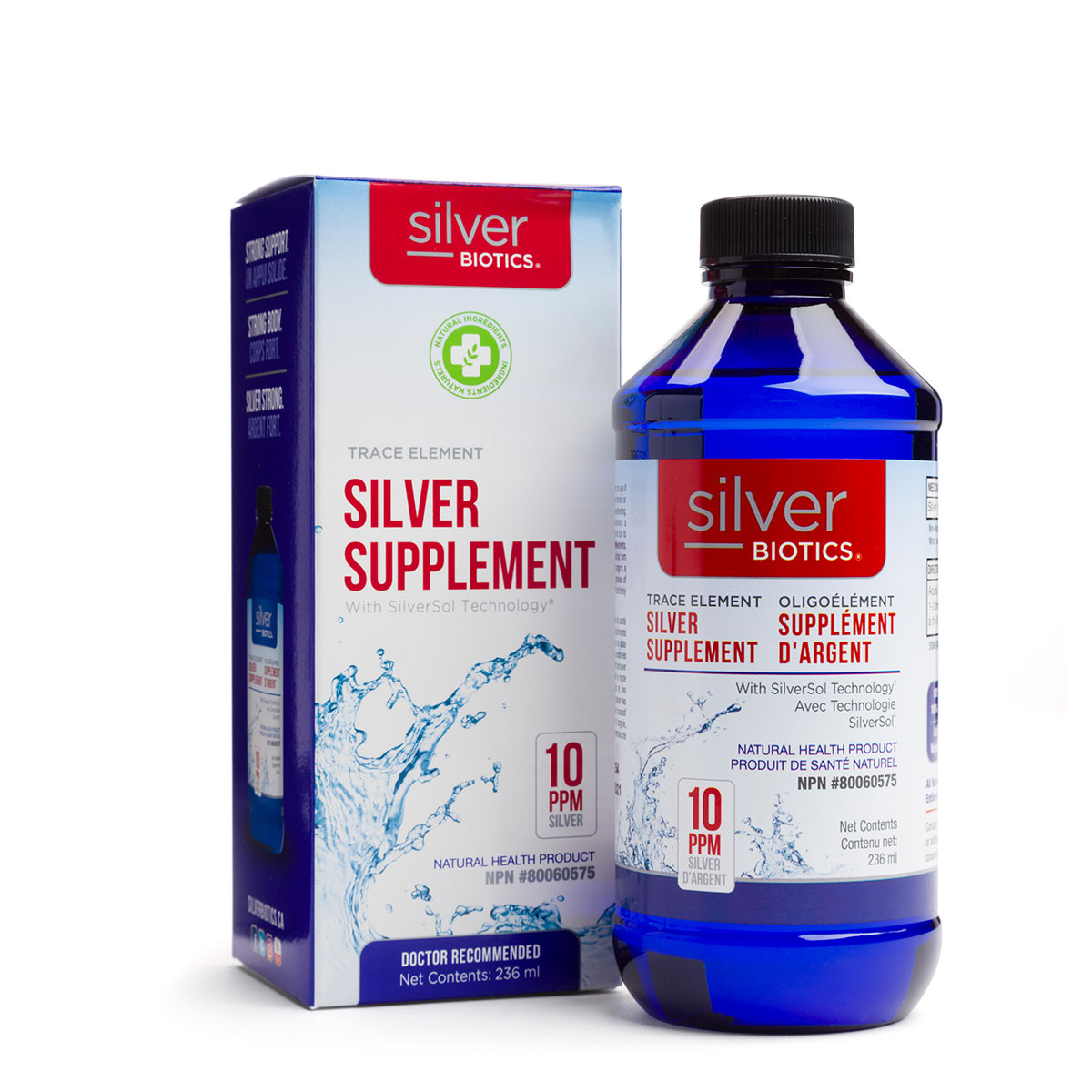 Silver Biotics Silver Supplement 10ppm 236ml Health Essentials
