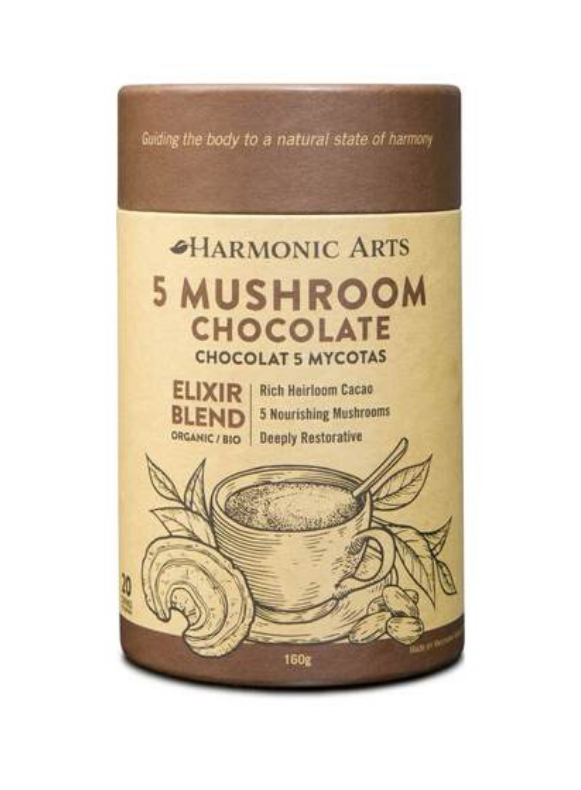 Harmonic Arts 5 Mushroom Drinking Chocolate Elixir 160g Health Essentials