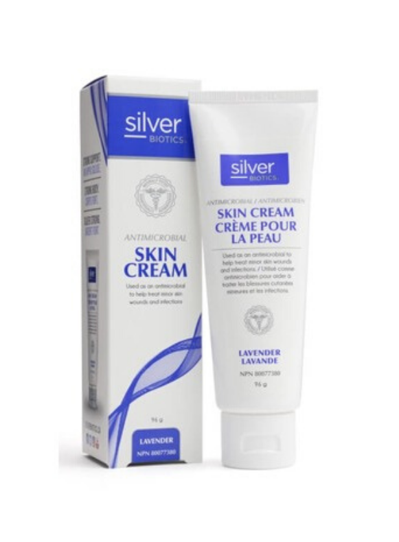 Silver Biotics Antimicrobial Skin Cream Lavender Scent 96g Health