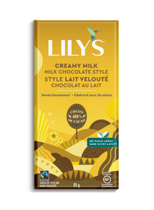 Lilys Creamy Milk Chocolate Bar Health Essentials Victoria