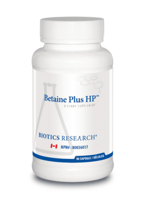 Biotics Betaine Plus HP 90cap Health Essentials Victoria BC