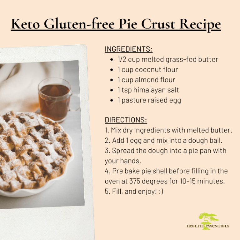 Keto and Gluten Free Pie Crust Recipe Health Essentials